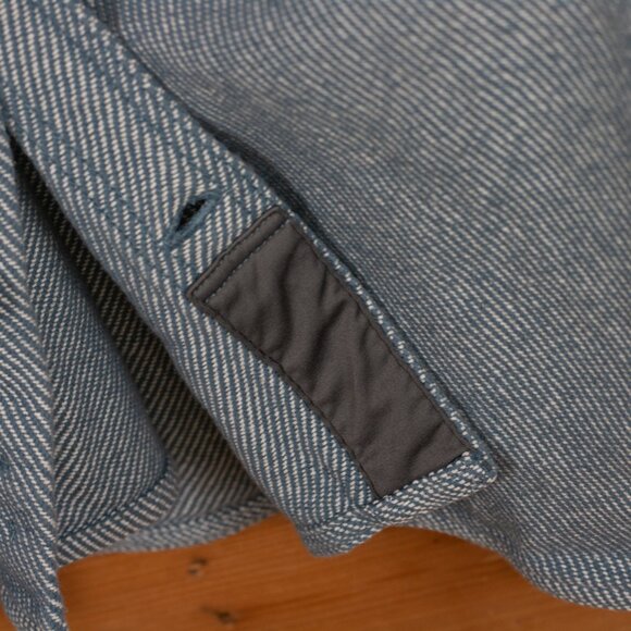 Vintage Railroad Stripe Style Button-up Denim Work Shirt - Men's XL / 2XL - Picture 7 of 9